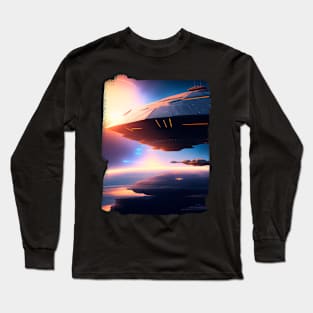 Ufo sighting from a military fighter plane United States Long Sleeve T-Shirt